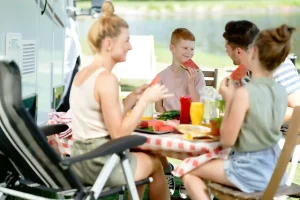 family camping near Omaha