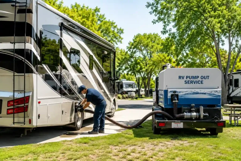 RV camping without sewer hookup